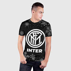 Футболка спортивная мужская Снежный Inter, цвет: 3D-принт — фото 2