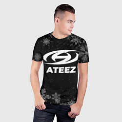 Футболка спортивная мужская Снежный Ateez, цвет: 3D-принт — фото 2