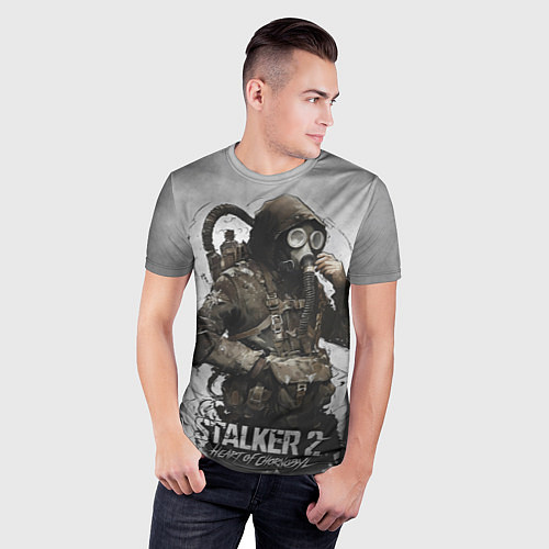 Мужская спорт-футболка S t a l k e r 2 Heart of Chornobyl / 3D-принт – фото 3