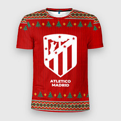 Футболка спортивная мужская Atletico Madrid new year, цвет: 3D-принт