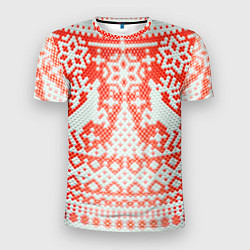 Мужская спорт-футболка Новогодняя шкура змеи