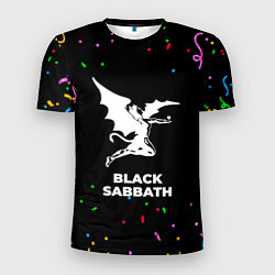 Футболка спортивная мужская Black Sabbath конфети, цвет: 3D-принт