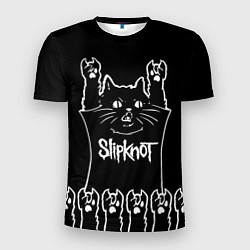 Футболка спортивная мужская Slipknot: cat rock, цвет: 3D-принт