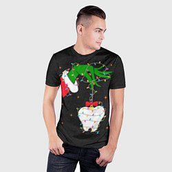 Футболка спортивная мужская Гринч похищает у зубной феи, цвет: 3D-принт — фото 2