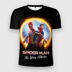 Футболка спортивная мужская Доктор Стрэндж и Человек паук нет пути домой, цвет: 3D-принт