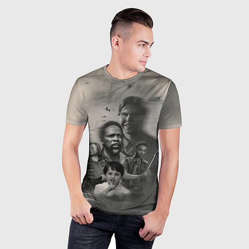 Мужская спорт-футболка Персонажи Извне / 3D-принт – фото 3