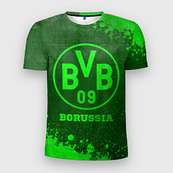 Футболка спортивная мужская Borussia - green gradient, цвет: 3D-принт