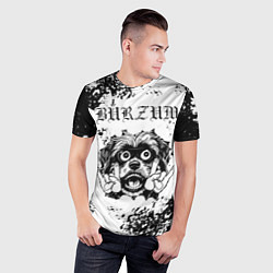 Футболка спортивная мужская Burzum - рок пес, цвет: 3D-принт — фото 2