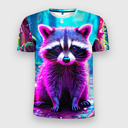 Футболка спортивная мужская Енотик в сказочном лесу, цвет: 3D-принт