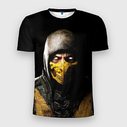Футболка спортивная мужская Mortal kombat Scorpion - кто следующий, цвет: 3D-принт