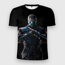 Футболка спортивная мужская Mortal kombat - Sub Zero, цвет: 3D-принт