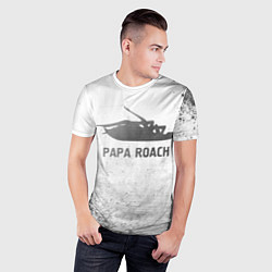 Футболка спортивная мужская Papa Roach - white gradient, цвет: 3D-принт — фото 2