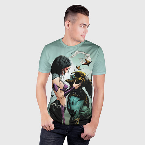 Мужская спорт-футболка Mileena & Kotal Kahn - Mortal Kombat / 3D-принт – фото 3