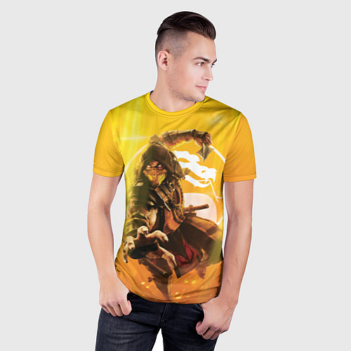 Мужская спорт-футболка Скорпион - Mortal Kombat / 3D-принт – фото 3