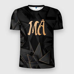 Футболка спортивная мужская Maneskin golden poly, цвет: 3D-принт