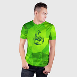 Футболка спортивная мужская Scorpions green poly, цвет: 3D-принт — фото 2