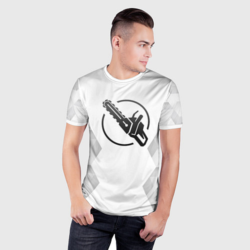 Мужская спорт-футболка Chainsaw Man white poly / 3D-принт – фото 3