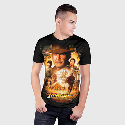 Мужская спорт-футболка Индиана Джонс: королевство хрустального черепа / 3D-принт – фото 3