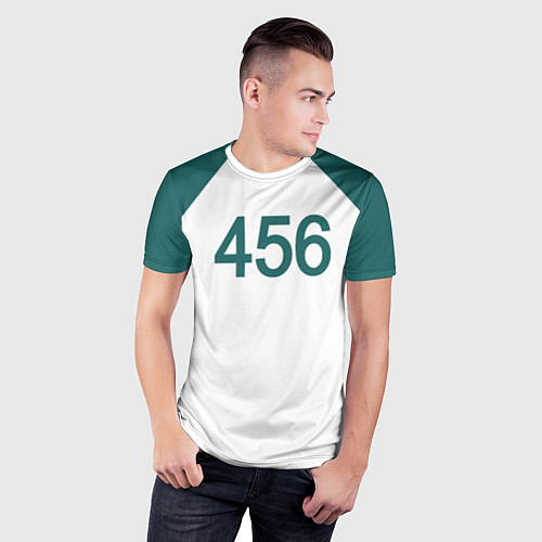 Мужская спорт-футболка Форма номер 456 / 3D-принт – фото 3