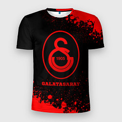 Футболка спортивная мужская Galatasaray - red gradient, цвет: 3D-принт