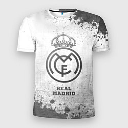 Футболка спортивная мужская Real Madrid - white gradient, цвет: 3D-принт