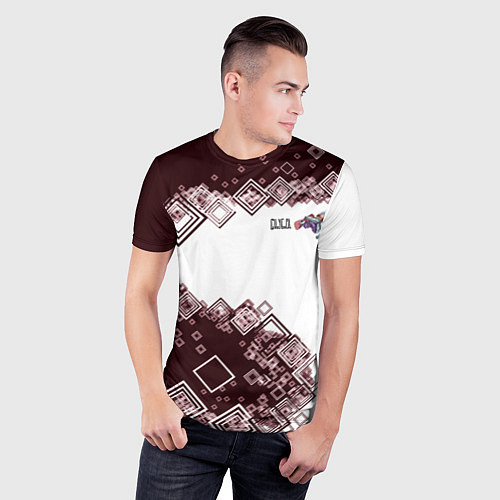 Мужская спорт-футболка Снуоборд / 3D-принт – фото 3