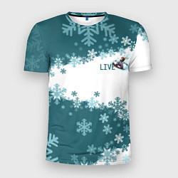 Мужская спорт-футболка Сноуборд это жизнь