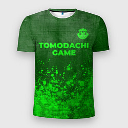 Футболка спортивная мужская Tomodachi Game - green gradient посередине, цвет: 3D-принт