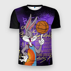 Футболка спортивная мужская Багз Банни - Looney Tunes, цвет: 3D-принт