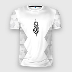 Футболка спортивная мужская Slipknot white poly, цвет: 3D-принт