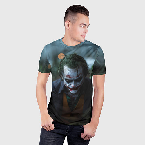 Мужская спорт-футболка Джокер в траве / 3D-принт – фото 3