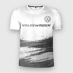 Футболка спортивная мужская Volkswagen - white gradient посередине, цвет: 3D-принт