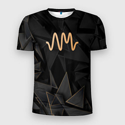 Футболка спортивная мужская Arctic Monkeys golden poly, цвет: 3D-принт