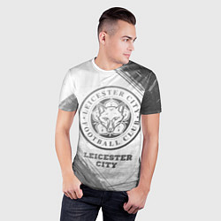 Футболка спортивная мужская Leicester City - white gradient, цвет: 3D-принт — фото 2