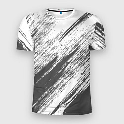 Мужская спорт-футболка The color is gray and white