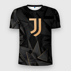 Футболка спортивная мужская Juventus golden poly, цвет: 3D-принт