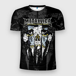 Футболка спортивная мужская Metallica - skull with fangs, цвет: 3D-принт