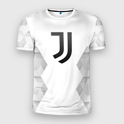 Футболка спортивная мужская Juventus white poly, цвет: 3D-принт