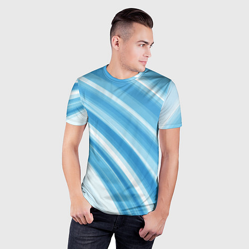 Мужская спорт-футболка Акварель / 3D-принт – фото 3
