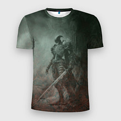 Футболка спортивная мужская Элитный воин-скелет, цвет: 3D-принт
