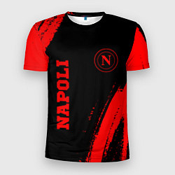 Футболка спортивная мужская Napoli - red gradient вертикально, цвет: 3D-принт