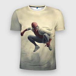 Футболка спортивная мужская Человек паук в прыжке, цвет: 3D-принт