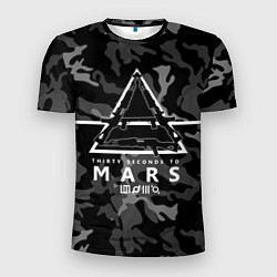 Футболка спортивная мужская 30 Seconds to Mars - poster, цвет: 3D-принт