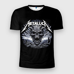 Футболка спортивная мужская Metallica - horned skull, цвет: 3D-принт