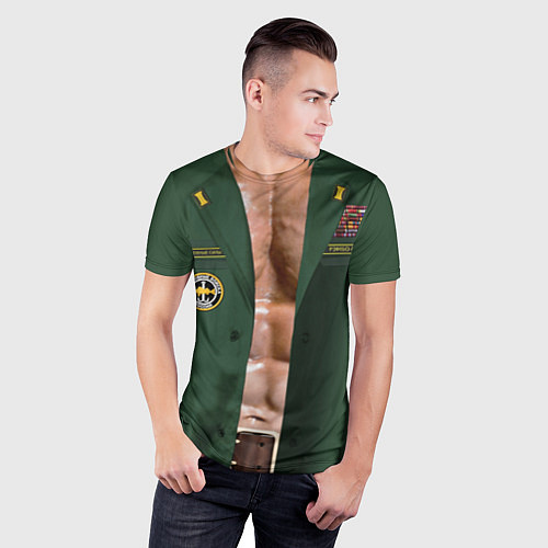 Мужская спорт-футболка Рыболовные войска форма рэмбо-рыбака / 3D-принт – фото 3