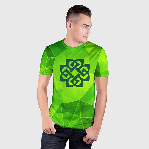 Мужская спорт-футболка Breaking Benjamin green poly / 3D-принт – фото 3