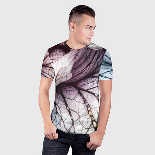 Мужская спорт-футболка Раскрытый цветок / 3D-принт – фото 3