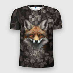 Футболка спортивная мужская Внимательный лис, цвет: 3D-принт