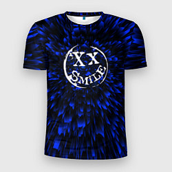 Футболка спортивная мужская Avril Lavigne blue energy, цвет: 3D-принт