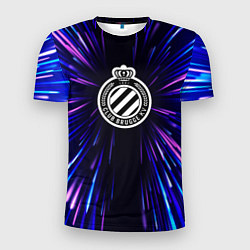Футболка спортивная мужская Club Brugge neon energy, цвет: 3D-принт